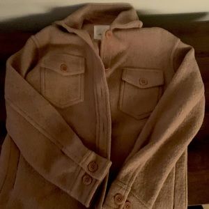 Wilfred pink oversized flannel (brand new, size small).